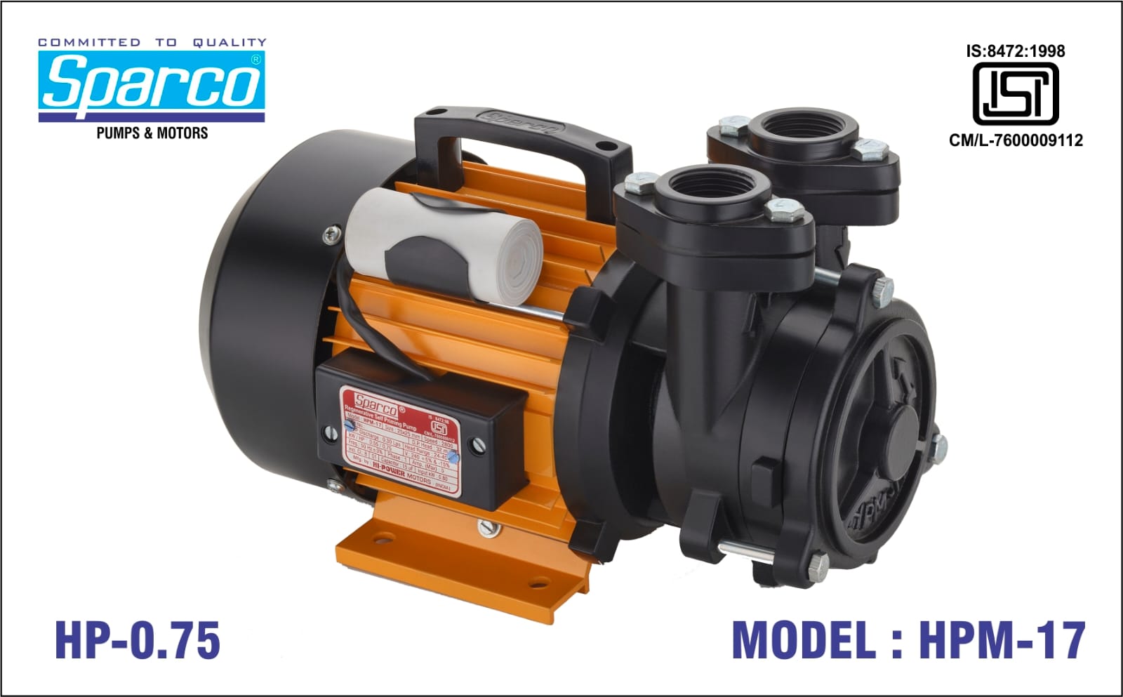 Sparco Pump - Monoblock Pump - MODEL: HPM-17